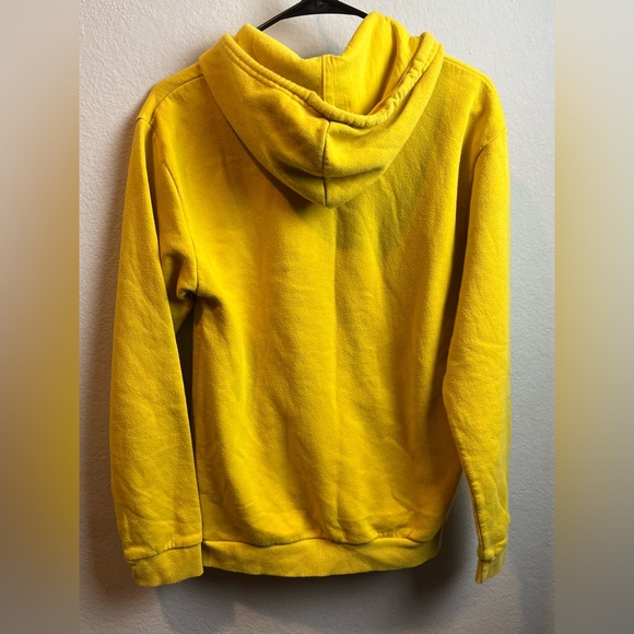 PAC-MAN EMBELLISHED LOGO NAMCO BANDAI ARCADE GAME GOLD HOODIE SIZE S PREOWNED - Picture 6 of 6